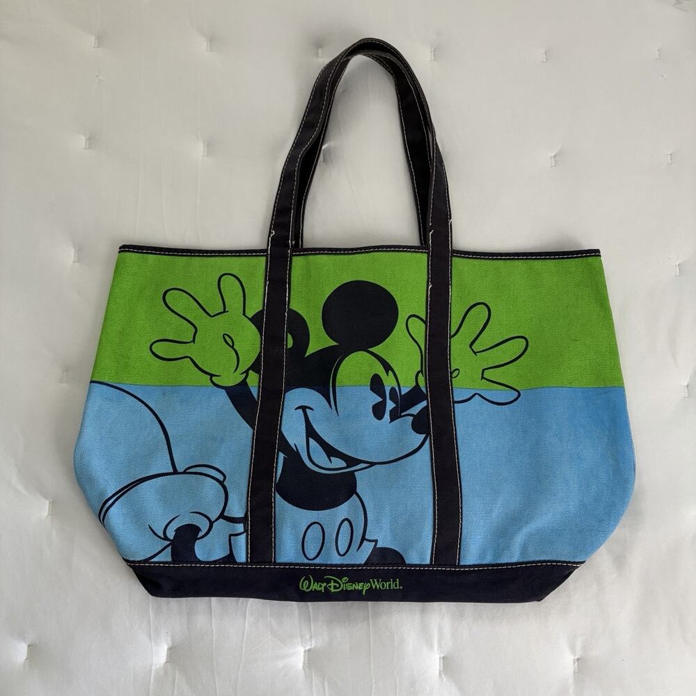 Disney Parks Authentic Mickey Mouse Tote Canvas Bag, Walt Disney World, travel